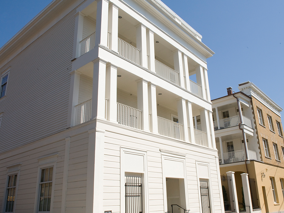 The School of Education building maintains the cultural sensitivity of its historic urban location.