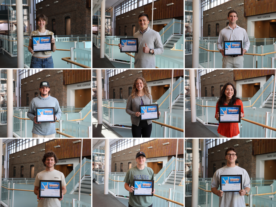 Photo collage of students who placed in the Certiport MOS State Qualifier
